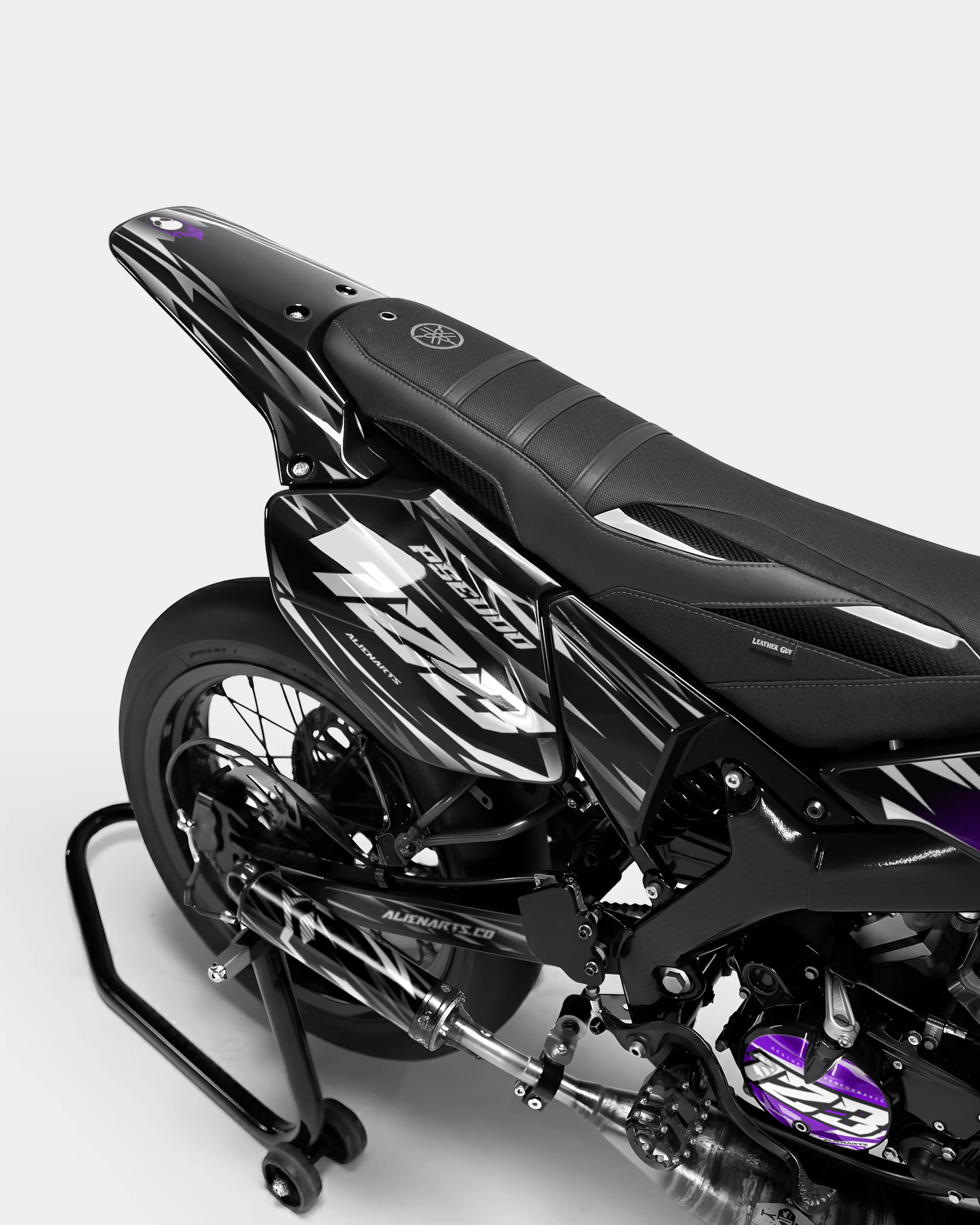 PLUME - Kit deco YAMAHA DT 50cc - Violet - Image 3