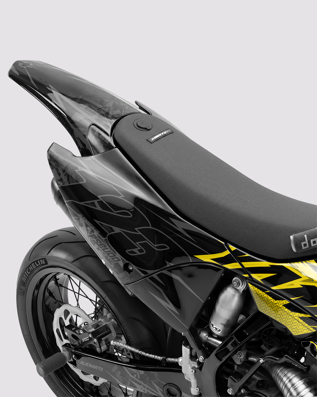 PULSAR - Kit Déco Supermotard Semi-Personnalisable - Jaune - Image 3