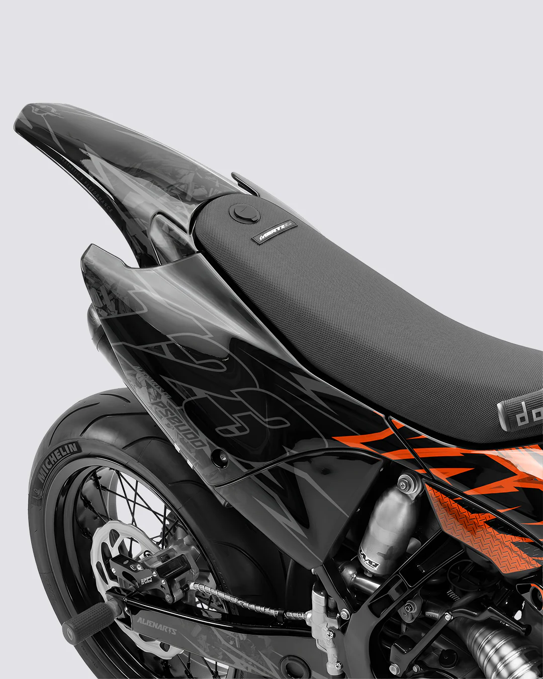 PULSAR - Kit Déco Supermotard Semi-Personnalisable - Orange - Image 3