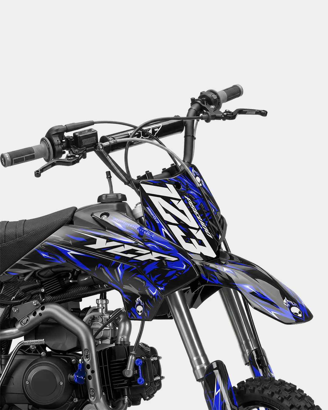 RAION - Kit Déco Dirt Bike Semi-Personnalisable - Bleu foncé - Image 2
