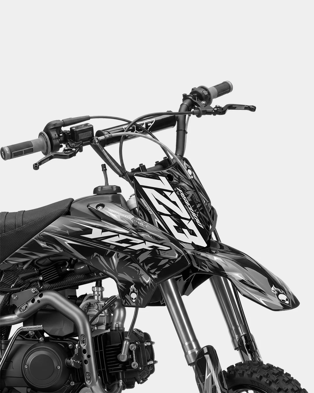RAION - Kit Déco Dirt Bike Semi-Personnalisable - Gris - Image 2
