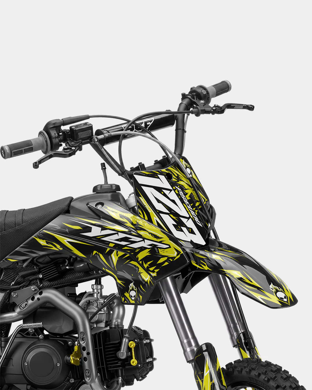 RAION - Kit Déco Dirt Bike Semi-Personnalisable - Jaune - Image 2