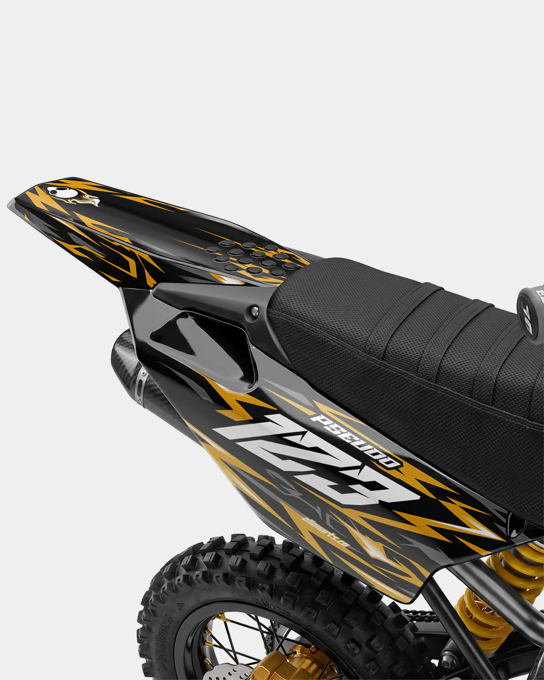 RAION - Kit Déco Dirt Bike Semi-Personnalisable - Jaune foncé - Image 3
