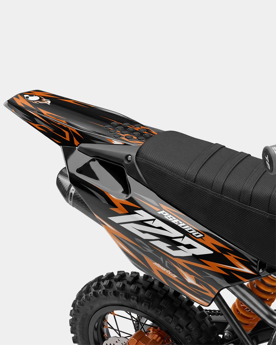 RAION - Kit Déco Dirt Bike Semi-Personnalisable - Orange - Image 2