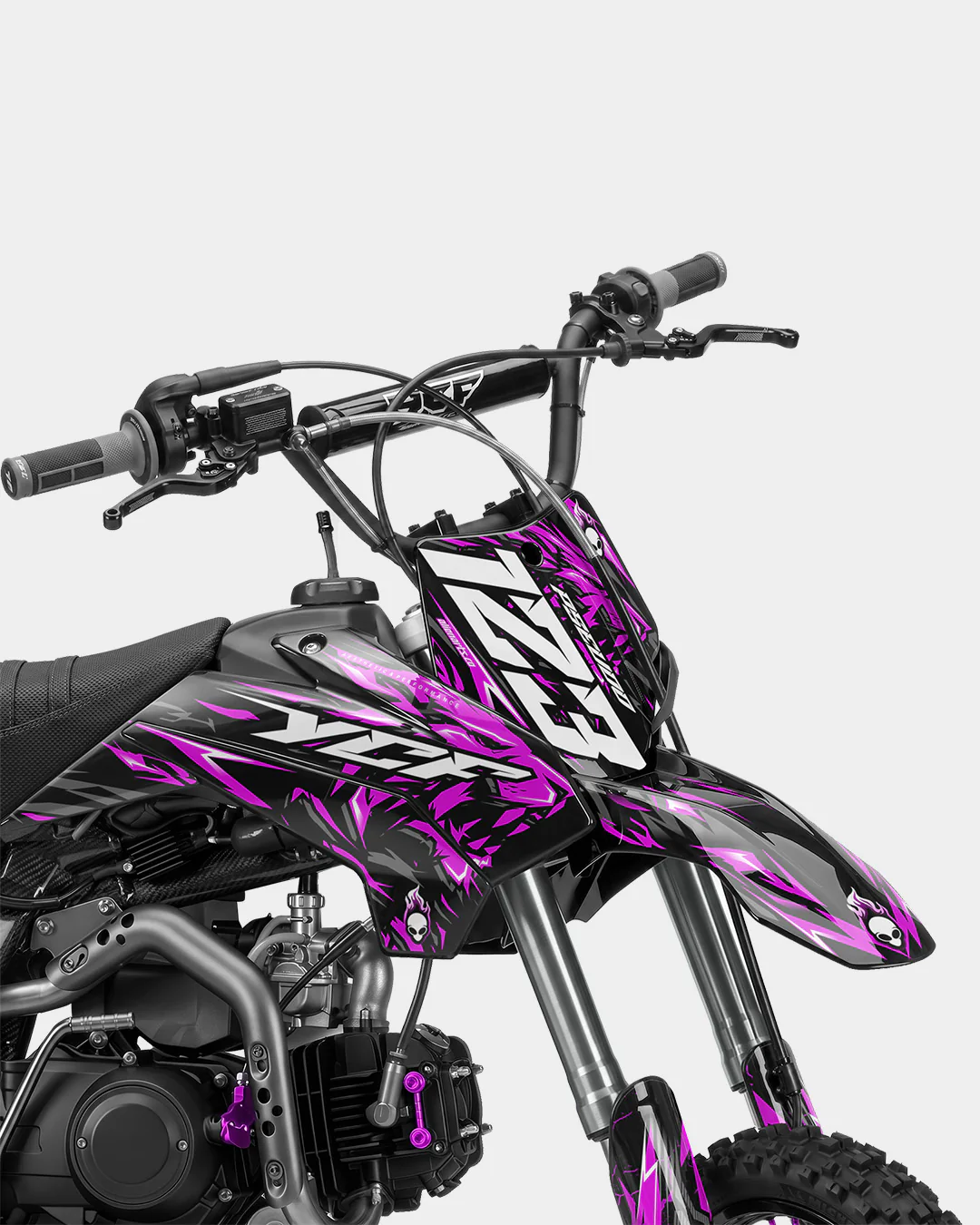 RAION - Kit Déco Dirt Bike Semi-Personnalisable - Rose - Image 2