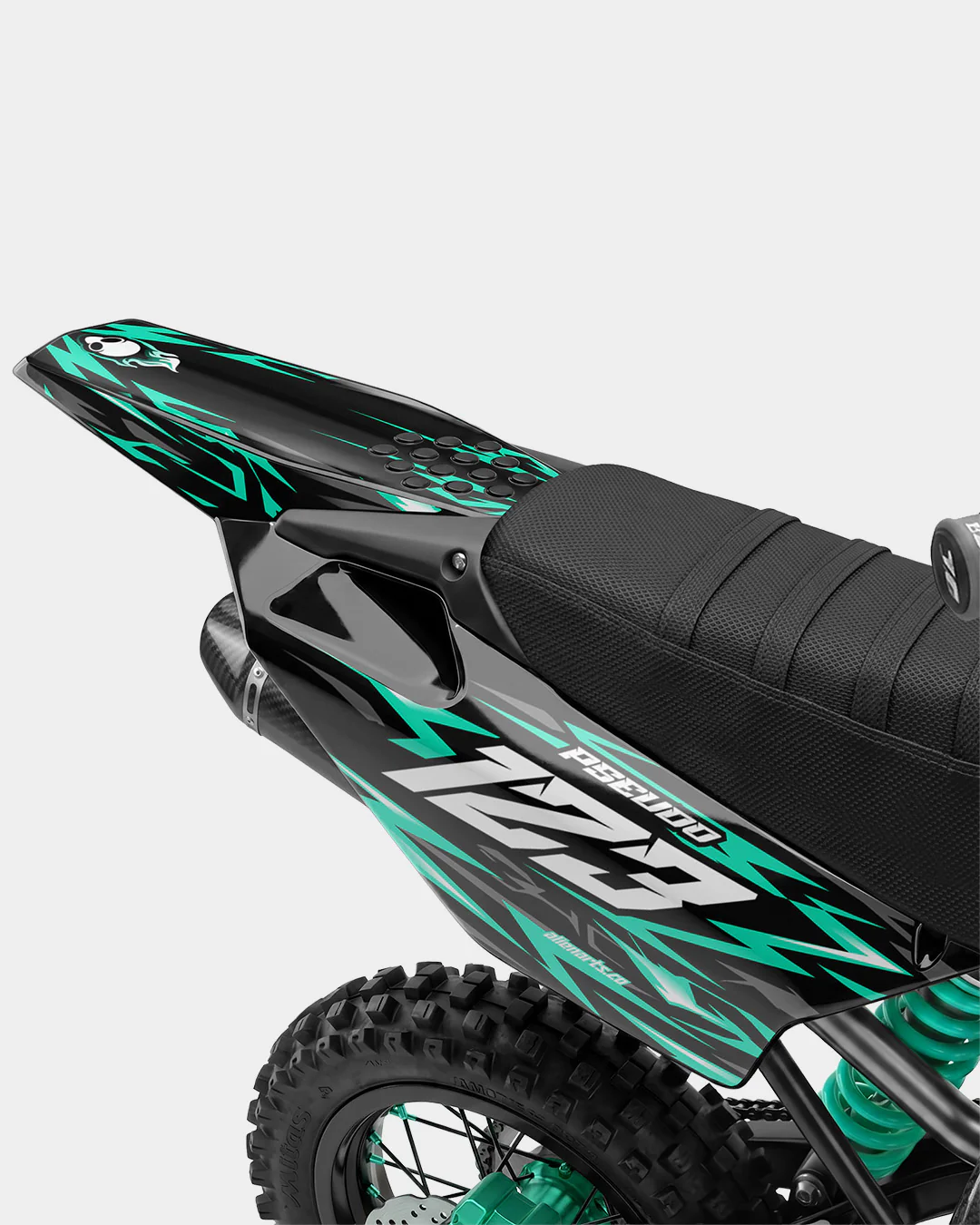 RAION - Kit Déco Dirt Bike Semi-Personnalisable - Turquoise - Image 3