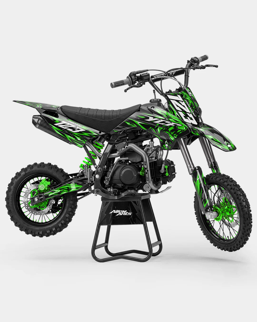 RAION - Kit Déco Dirt Bike Semi-Personnalisable - Vert