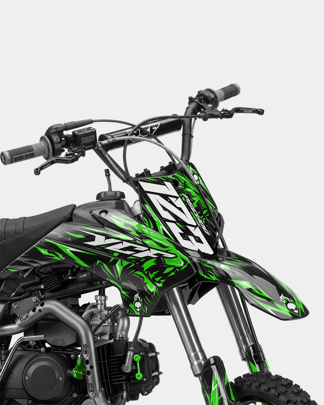 RAION - Kit Déco Dirt Bike Semi-Personnalisable - Vert - Image 2