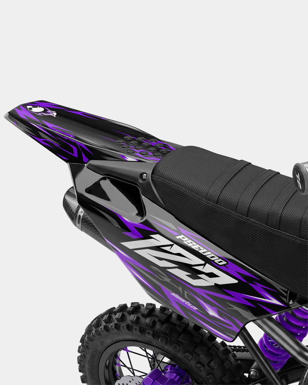 RAION - Kit Déco Dirt Bike Semi-Personnalisable - Violet - Image 3