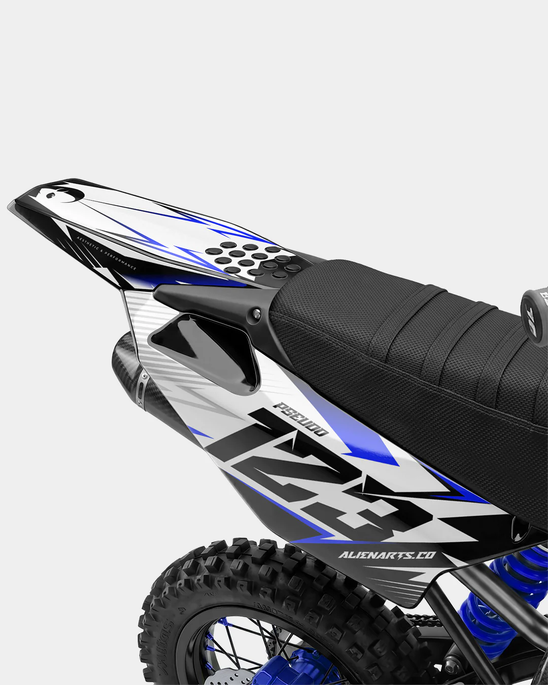 RAMPAGE - Kit Déco Dirt Bike Semi-Personnalisable - Bleu foncé - Image 3