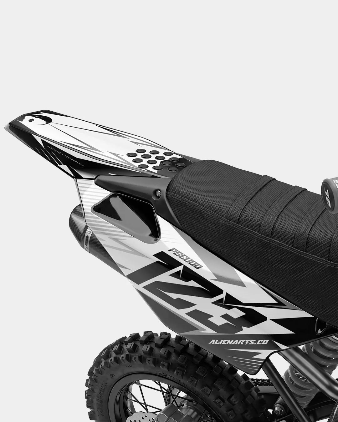 RAMPAGE - Kit Déco Dirt Bike Semi-Personnalisable - Gris - Image 3