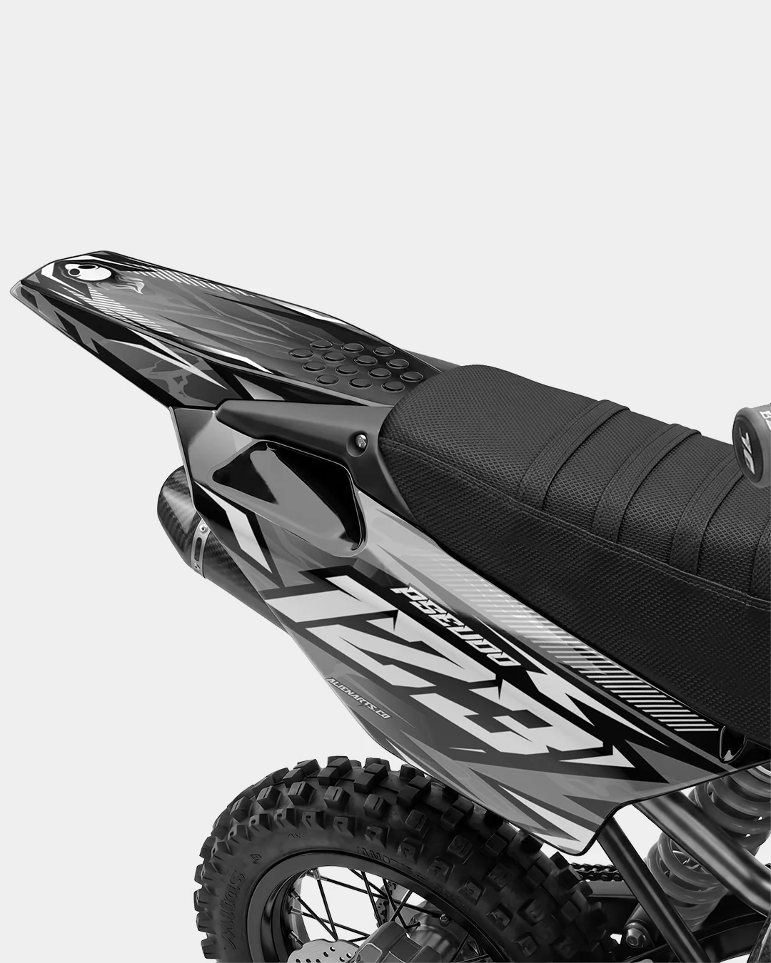 REAPER - Kit Déco Dirt Bike Semi-Personnalisable - Gris - Image 3