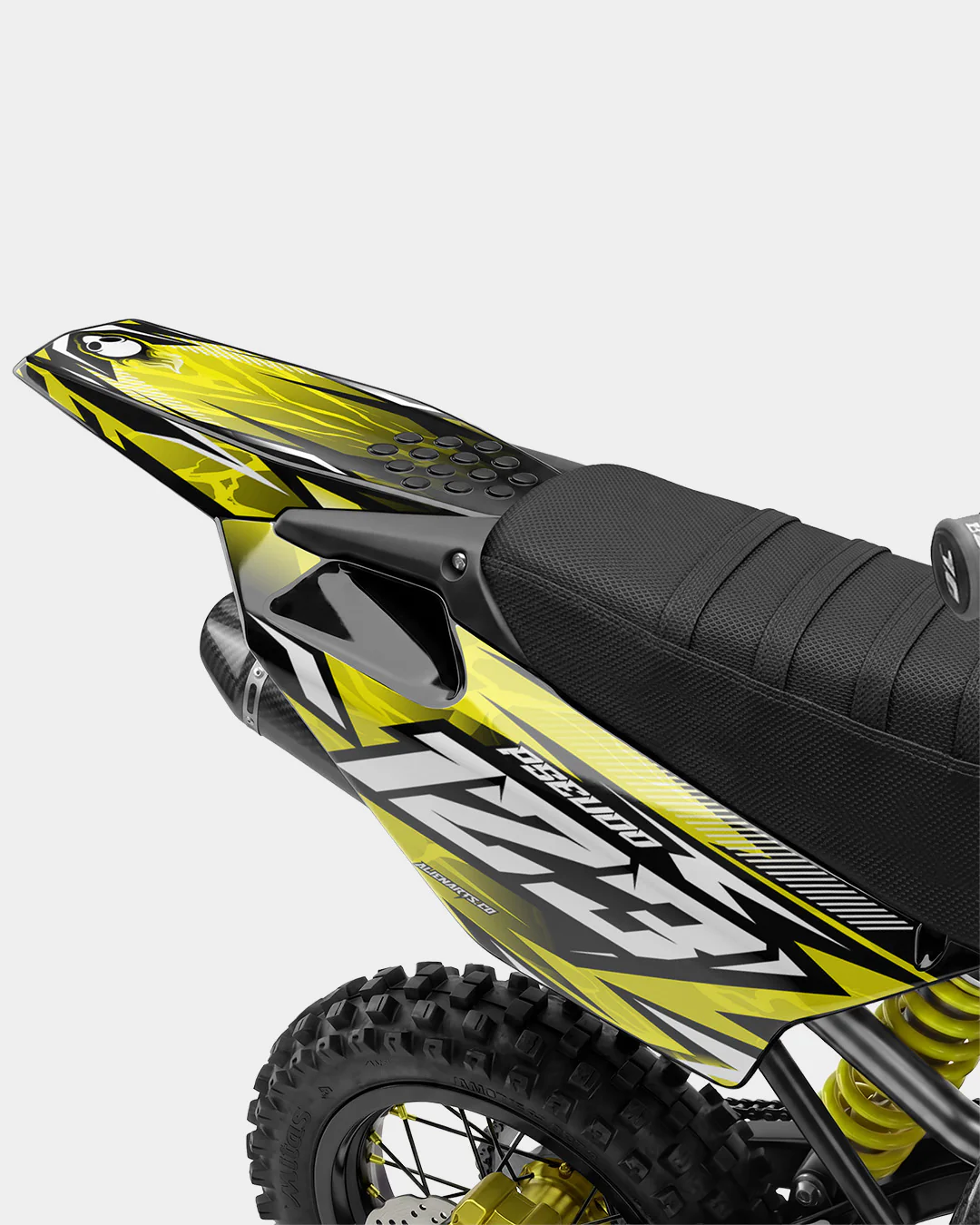 REAPER - Kit Déco Dirt Bike Semi-Personnalisable - Jaune - Image 3