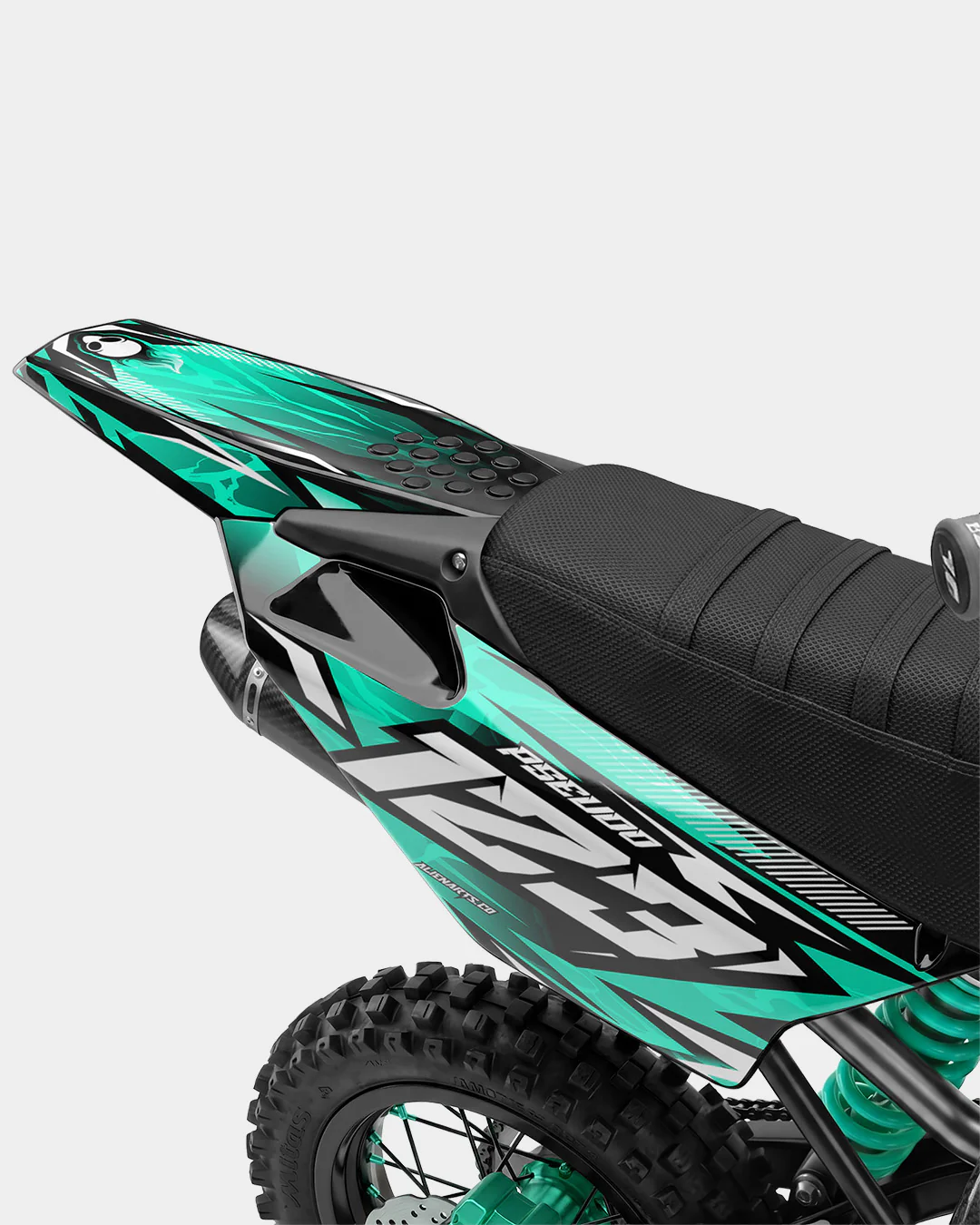 REAPER - Kit Déco Dirt Bike Semi-Personnalisable - Turquoise - Image 3