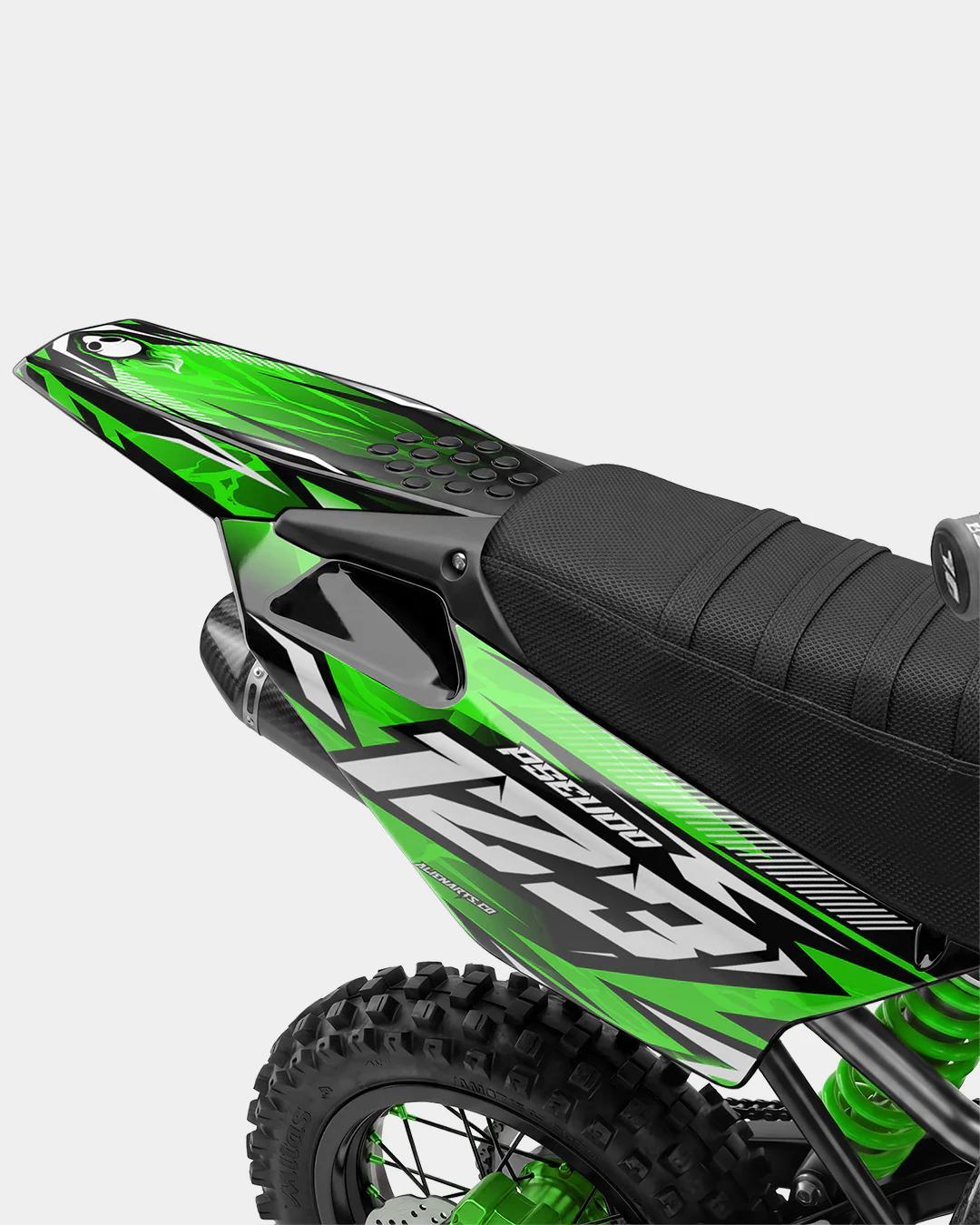 REAPER - Kit Déco Dirt Bike Semi-Personnalisable - Vert - Image 3