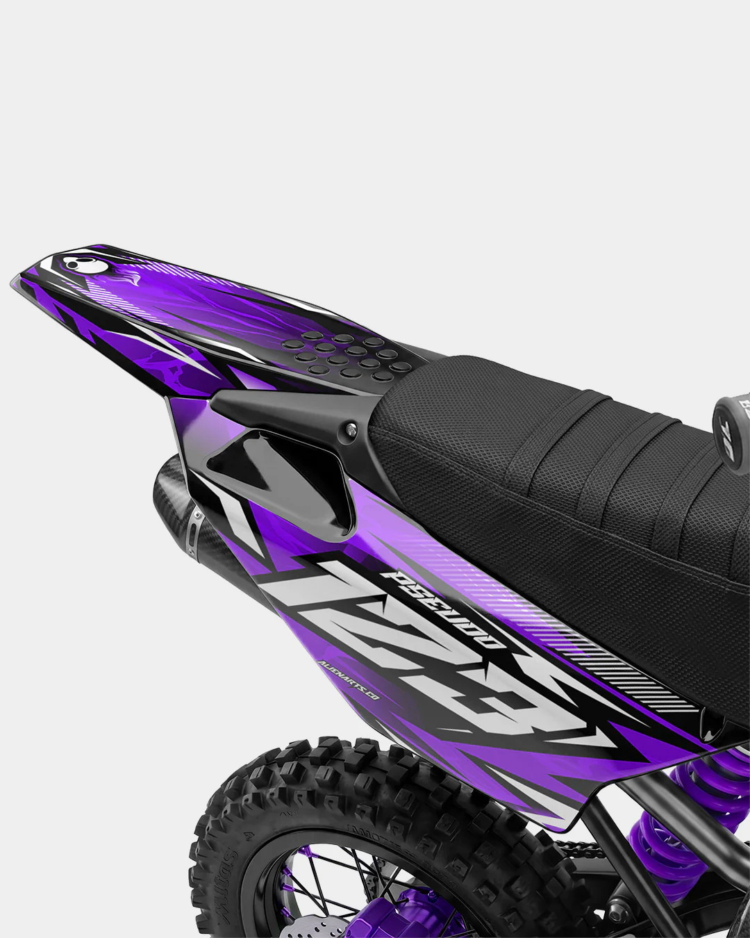 REAPER - Kit Déco Dirt Bike Semi-Personnalisable - Violet - Image 3