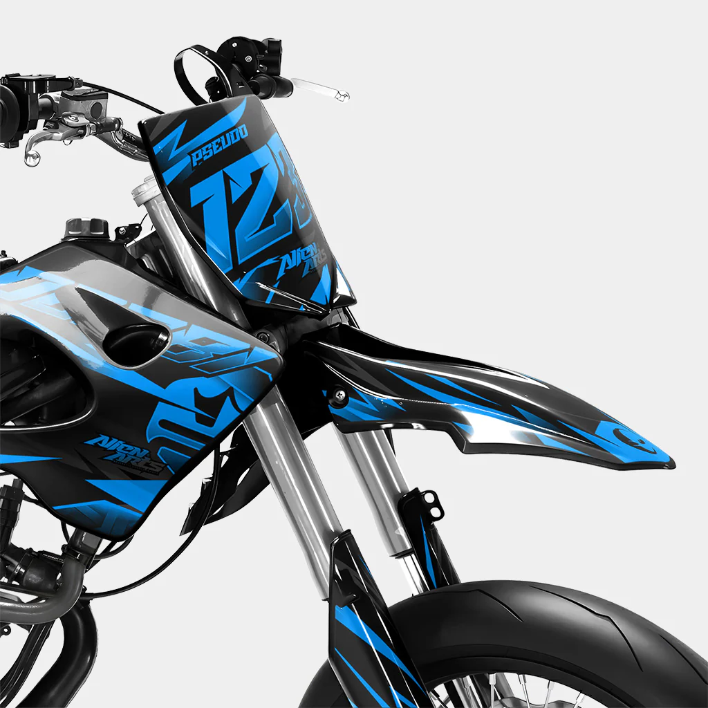 SABLE - Kit deco DERBI 50cc - Bleu - Image 2