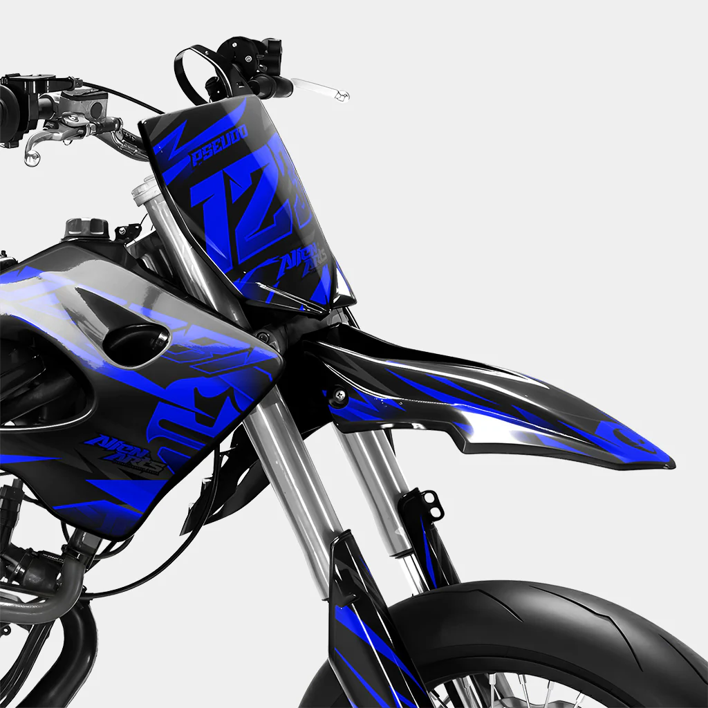 SABLE - Kit deco DERBI 50cc - Bleu Foncé - Image 2