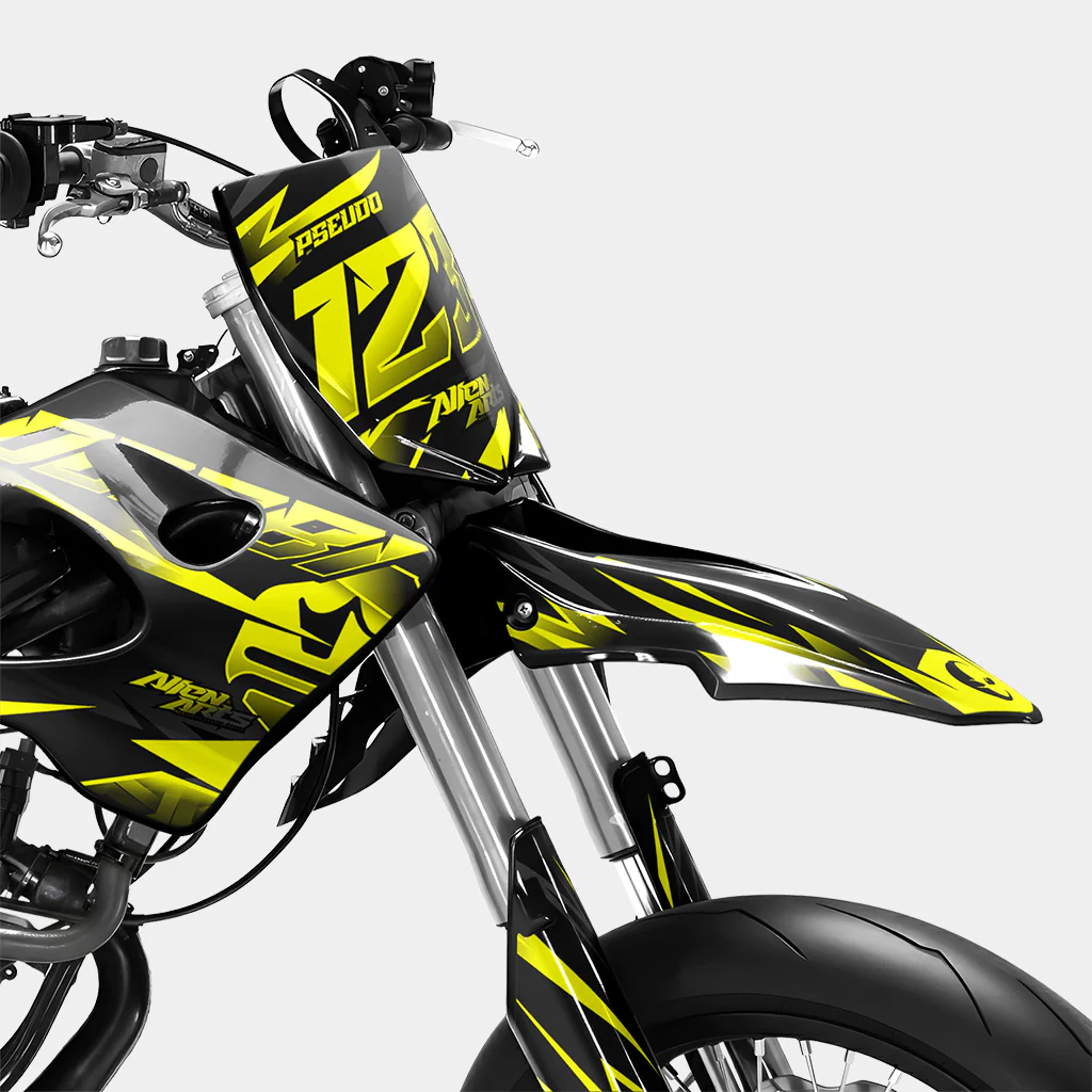 SABLE - Kit deco DERBI 50cc - Jaune - Image 2