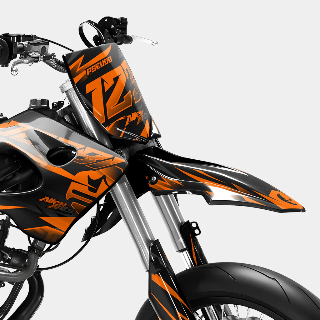 SABLE - Kit deco DERBI 50cc - Orange - Image 2