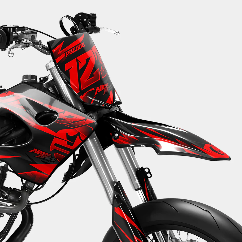 SABLE - Kit deco DERBI 50cc - Rouge - Image 2
