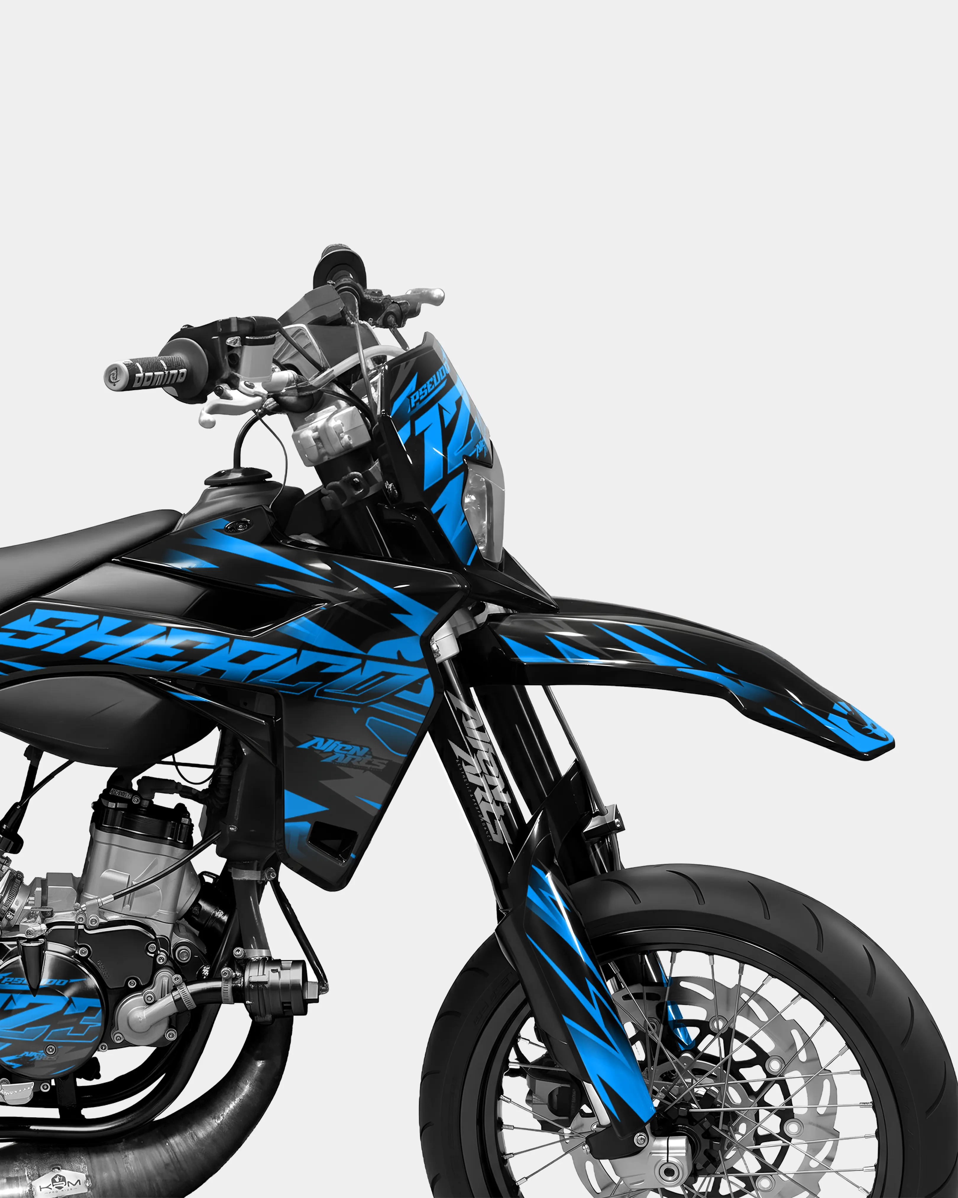 SABLE - Kit deco SHERCO 50cc - Bleu - Image 3