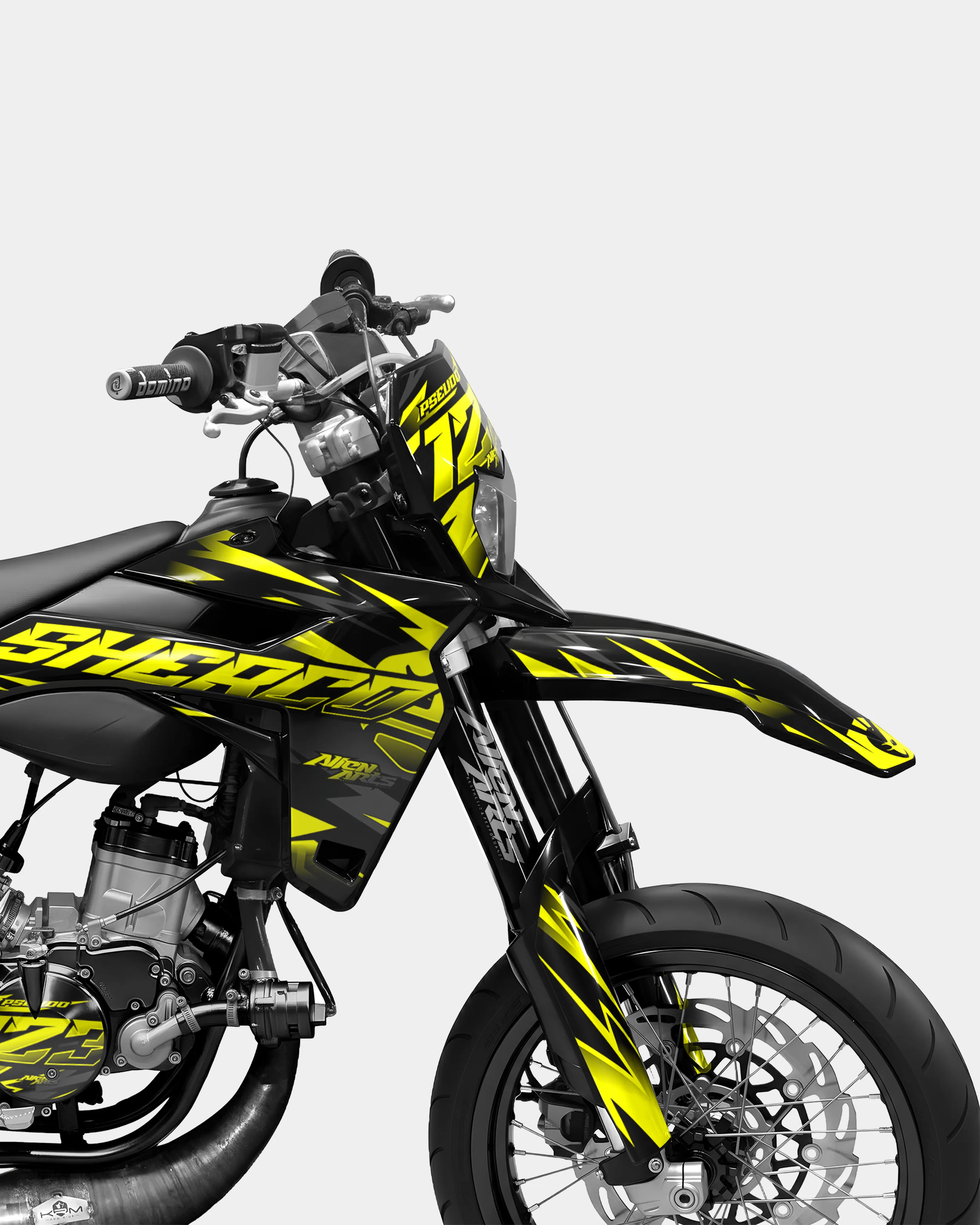 SABLE - Kit deco SHERCO 50cc - Jaune - Image 3