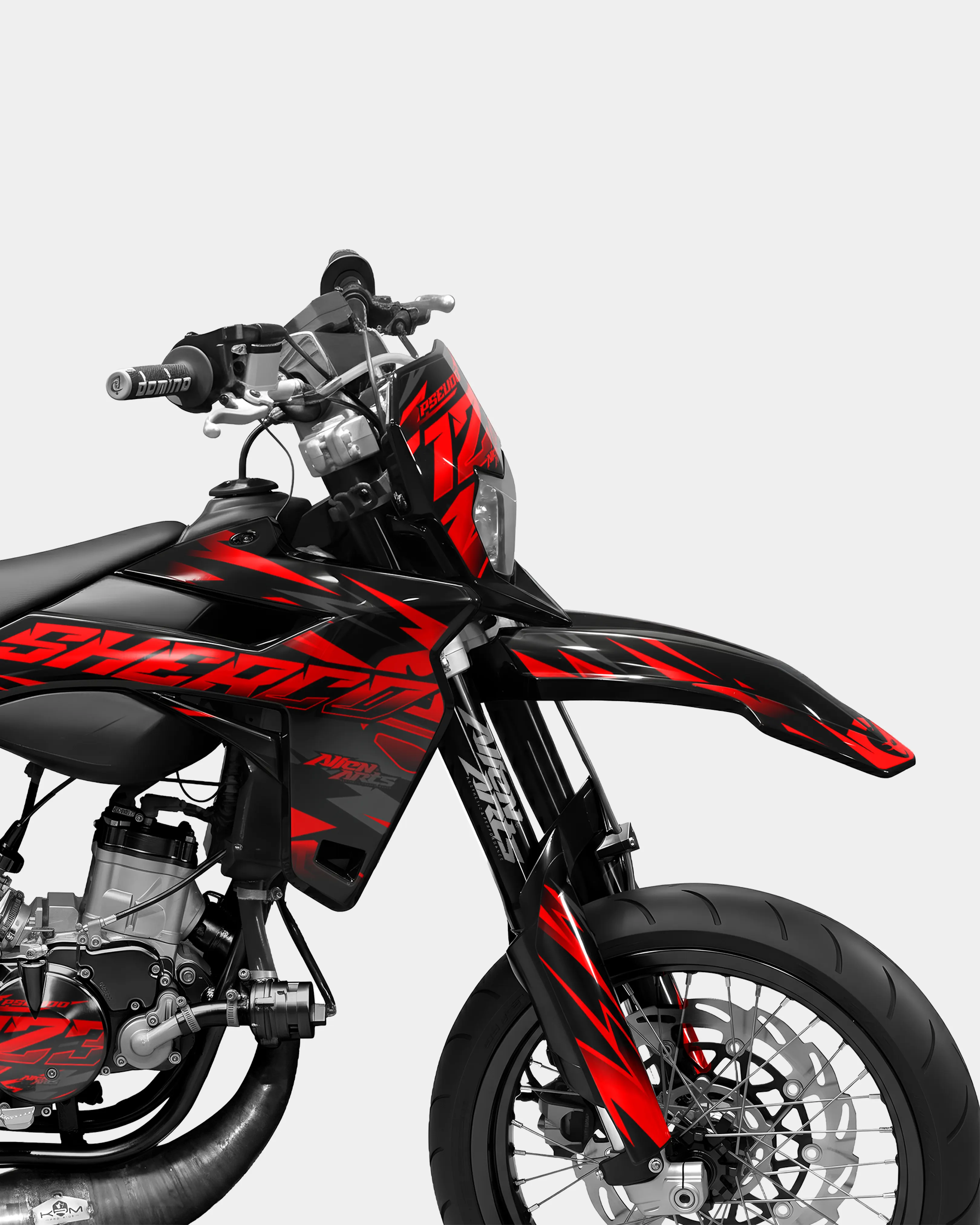 SABLE - Kit deco SHERCO 50cc - Rouge - Image 3