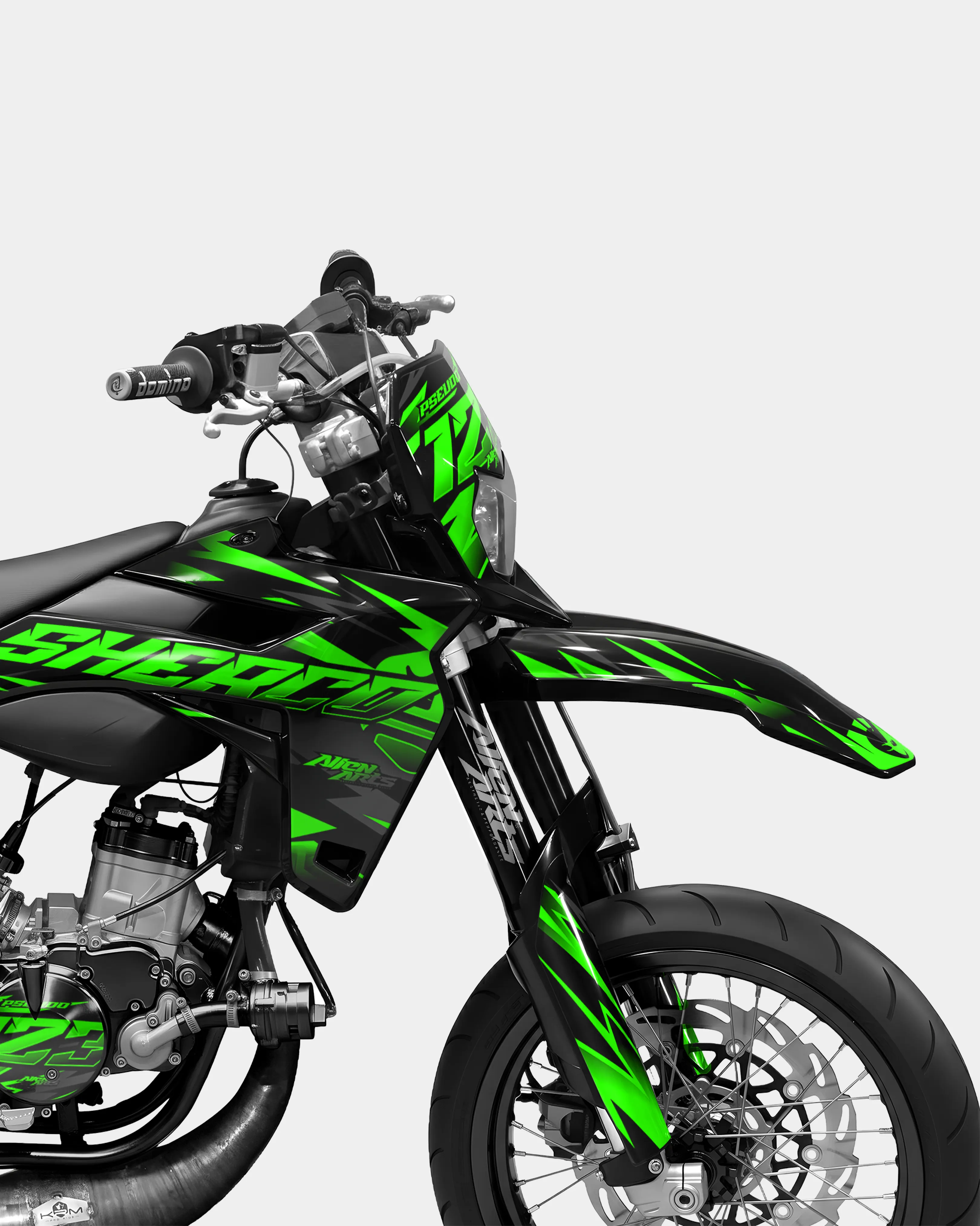 SABLE - Kit deco SHERCO 50cc - Vert - Image 3