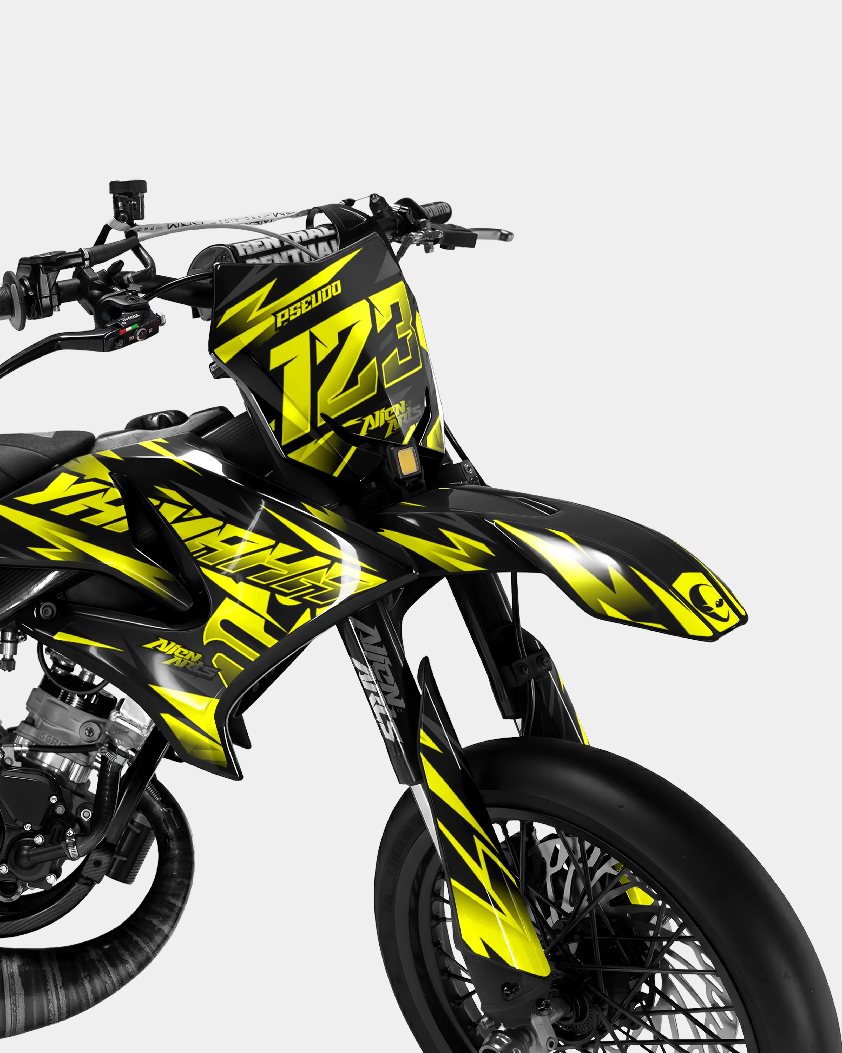 SABLE - Kit deco YAMAHA DT 50cc - Jaune - Image 2