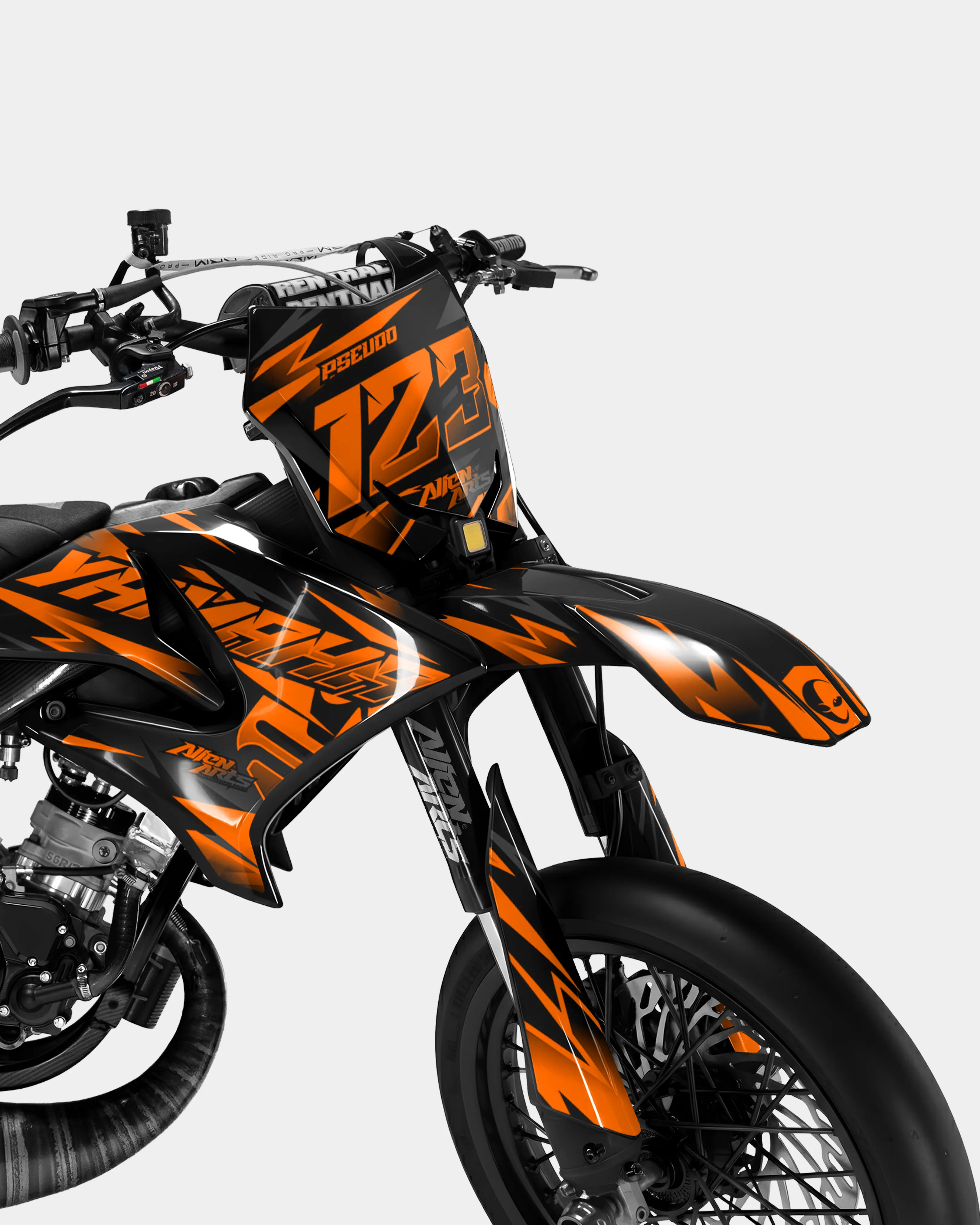 SABLE - Kit deco YAMAHA DT 50cc - Orange - Image 2
