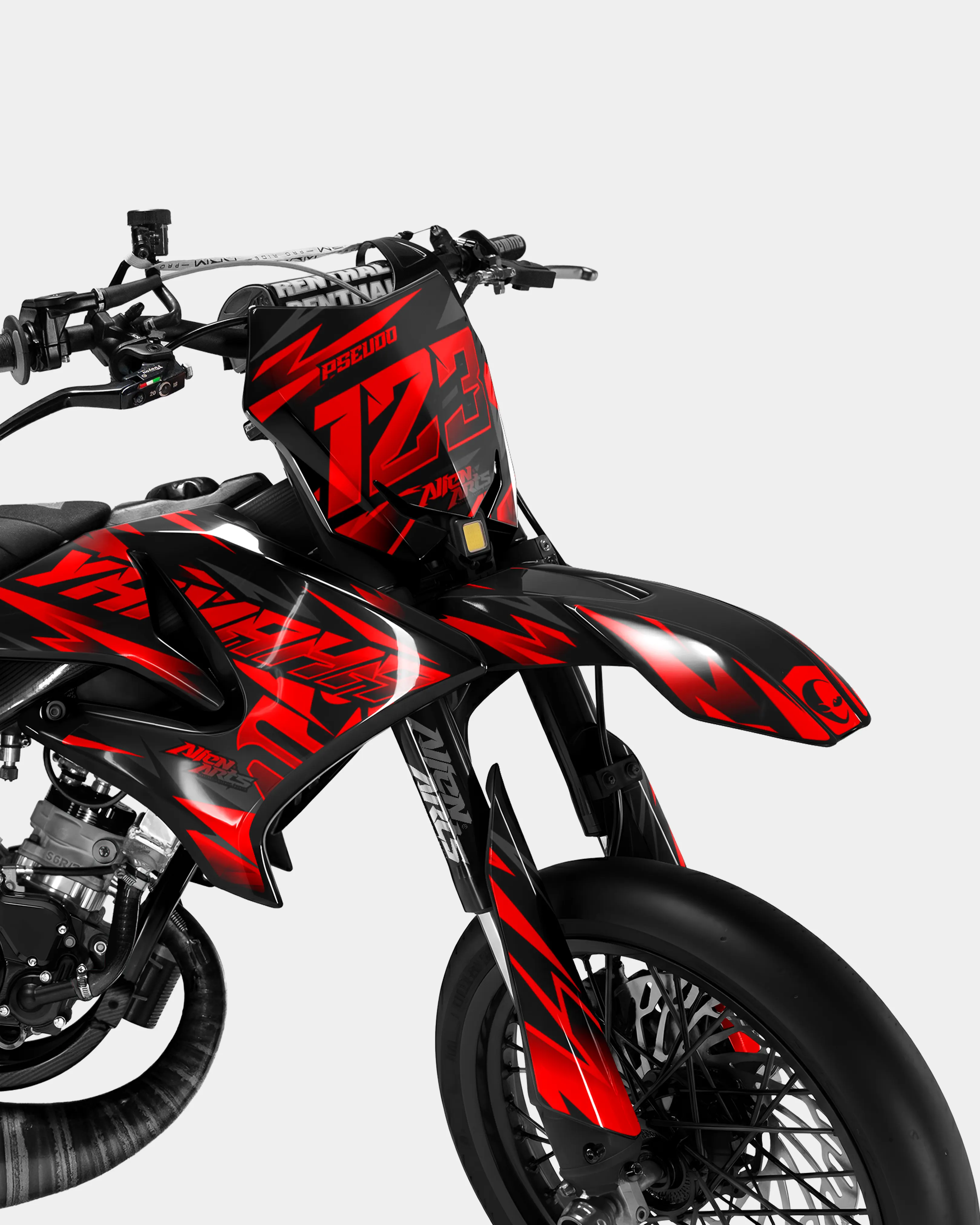 SABLE - Kit deco YAMAHA DT 50cc - Rouge - Image 2