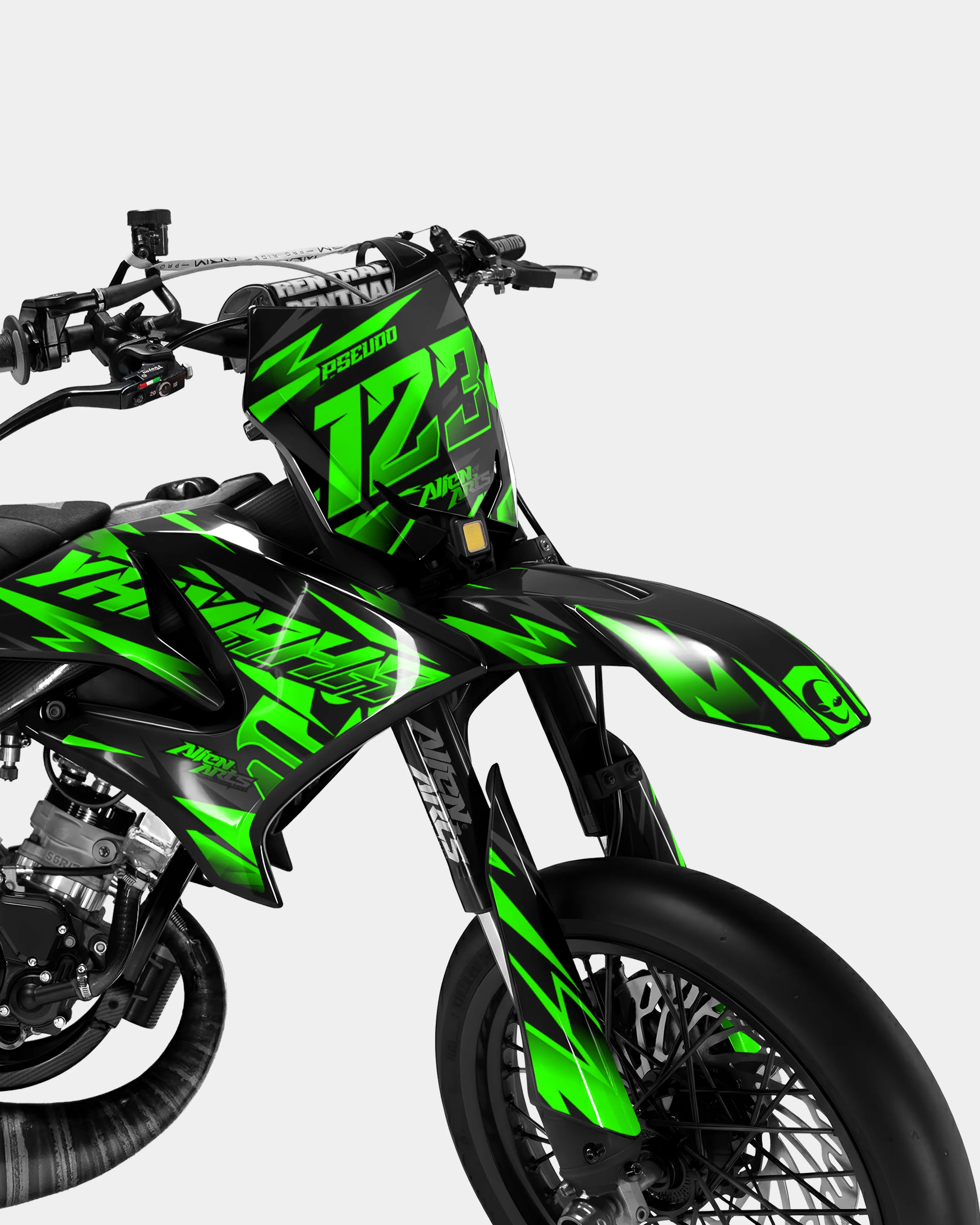 SABLE - Kit deco YAMAHA DT 50cc - Vert - Image 2