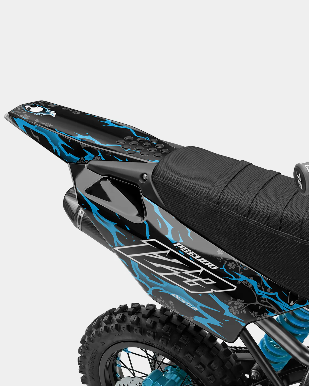 SENKA - Kit Déco Dirt Bike Semi-Personnalisable - Bleu - Image 3