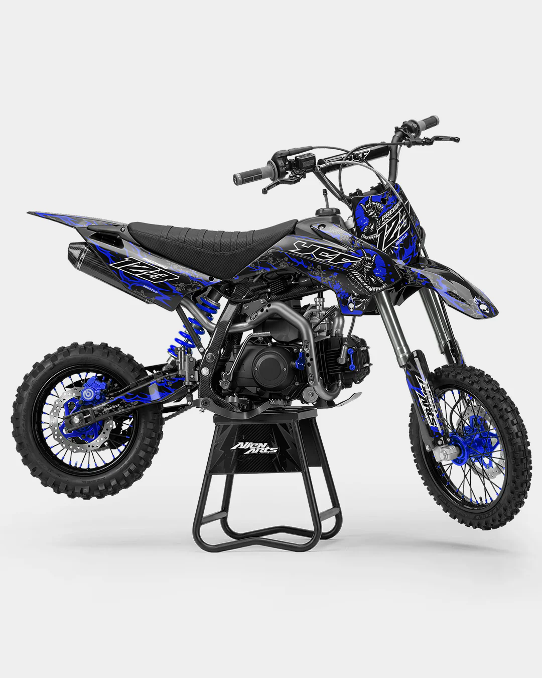 SENKA - Kit Déco Dirt Bike Semi-Personnalisable - Bleu foncé