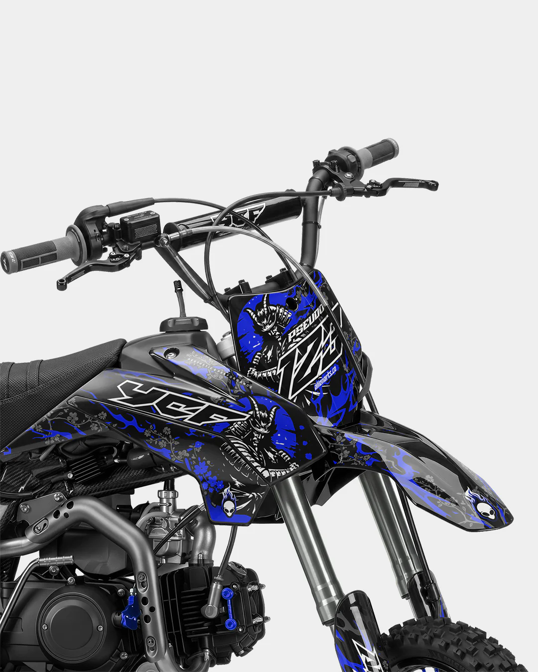SENKA - Kit Déco Dirt Bike Semi-Personnalisable - Bleu foncé - Image 2