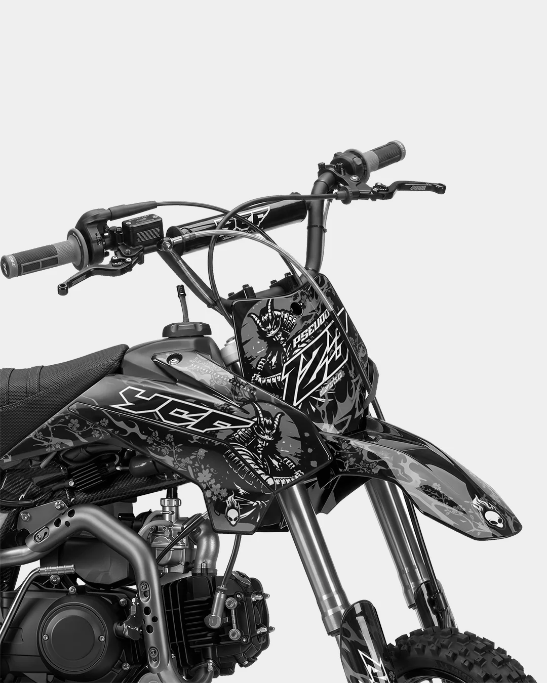 SENKA - Kit Déco Dirt Bike Semi-Personnalisable - Gris - Image 2