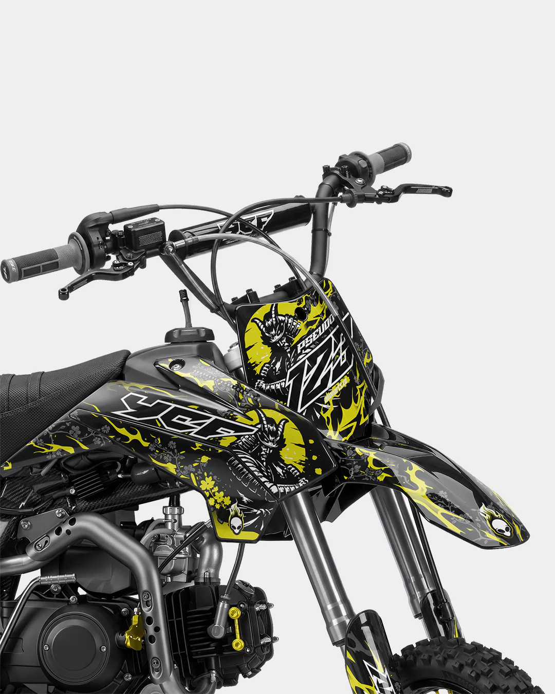 SENKA - Kit Déco Dirt Bike Semi-Personnalisable - Jaune - Image 2