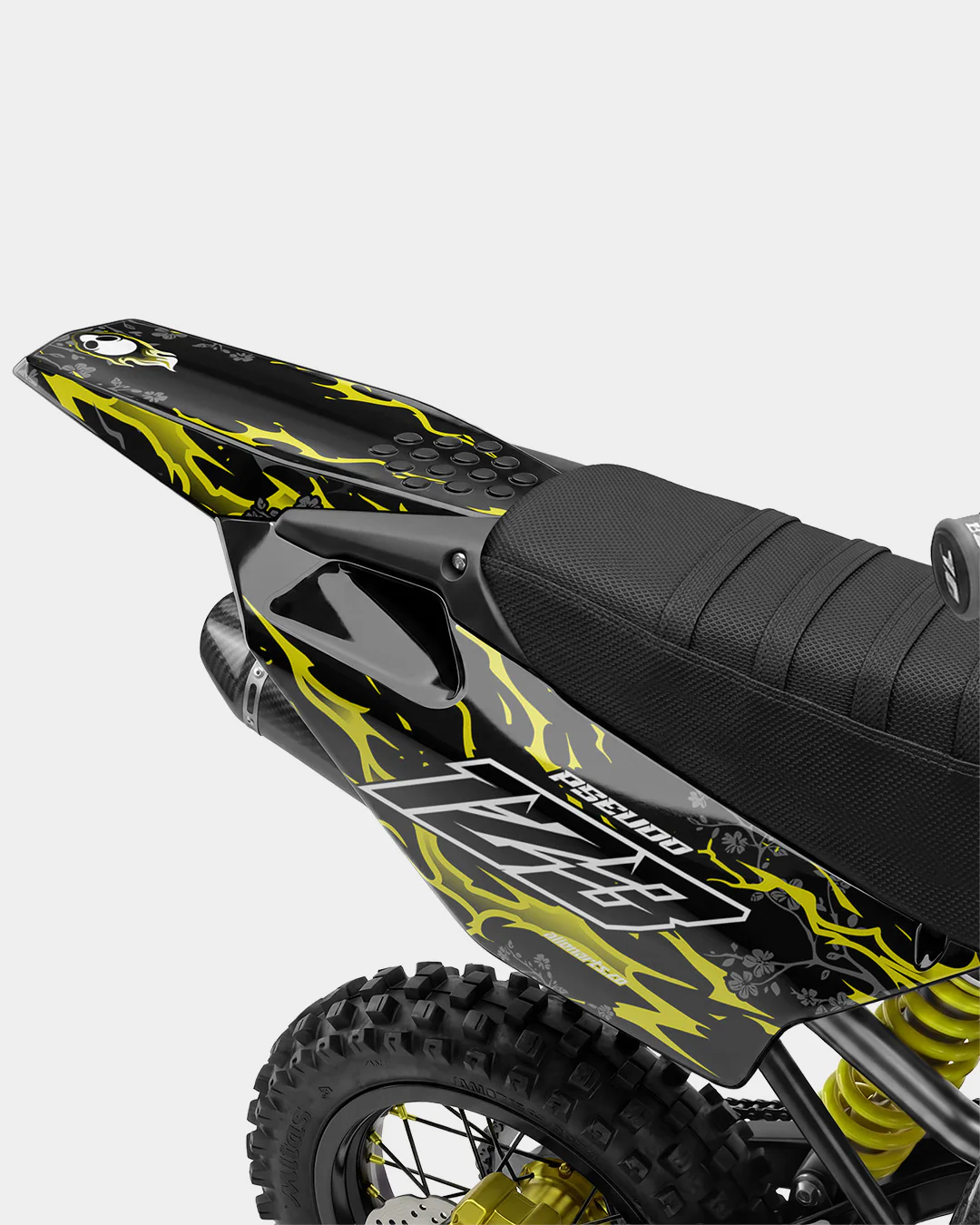 SENKA - Kit Déco Dirt Bike Semi-Personnalisable - Jaune - Image 3