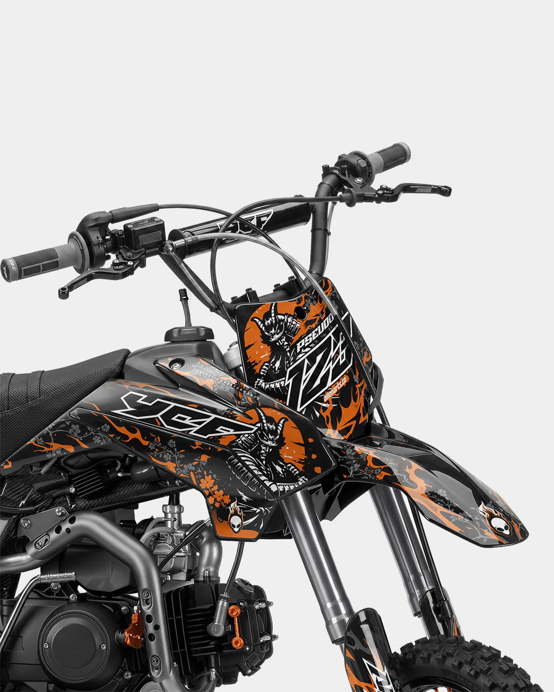 SENKA - Kit Déco Dirt Bike Semi-Personnalisable - Orange - Image 2