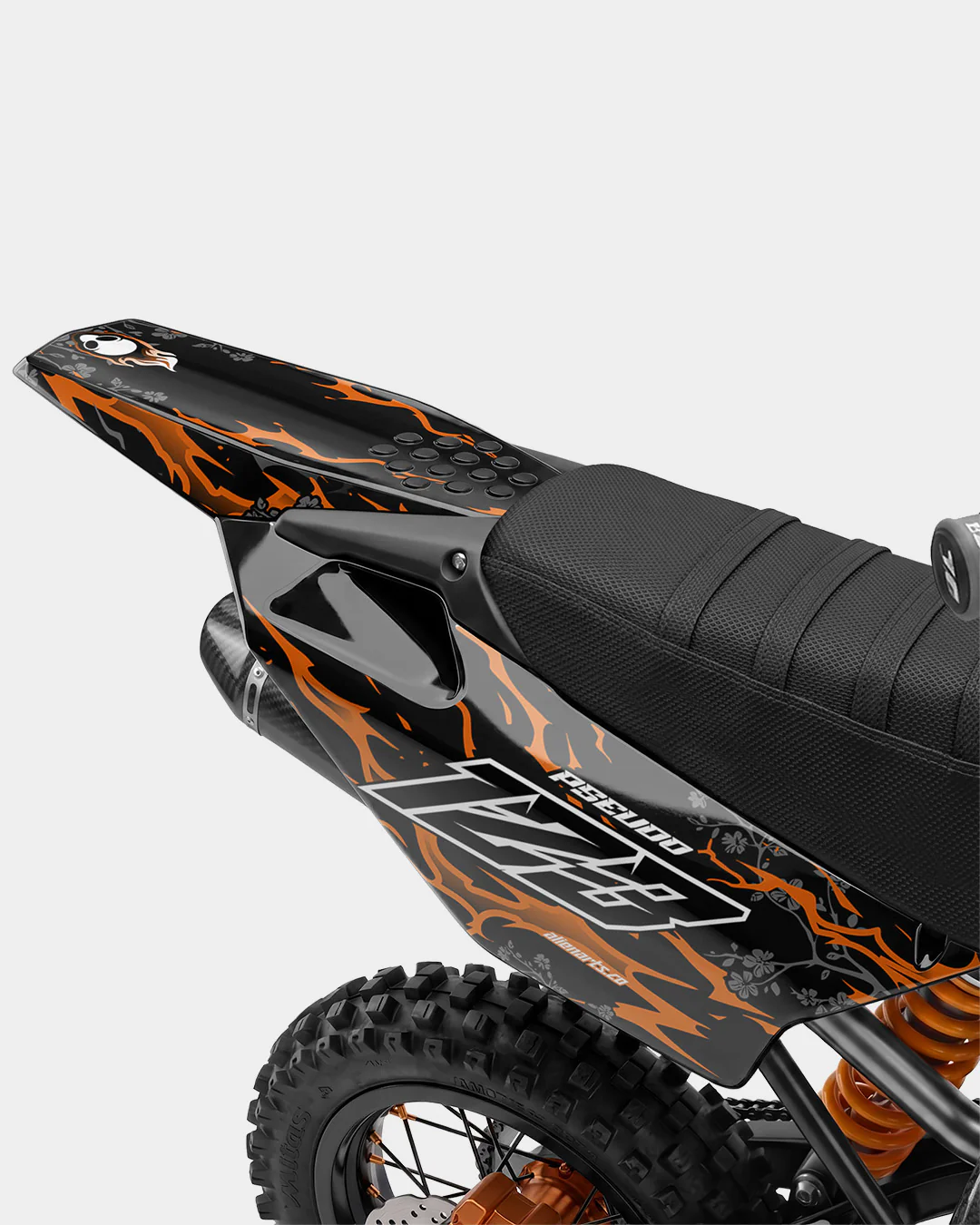 SENKA - Kit Déco Dirt Bike Semi-Personnalisable - Orange - Image 3