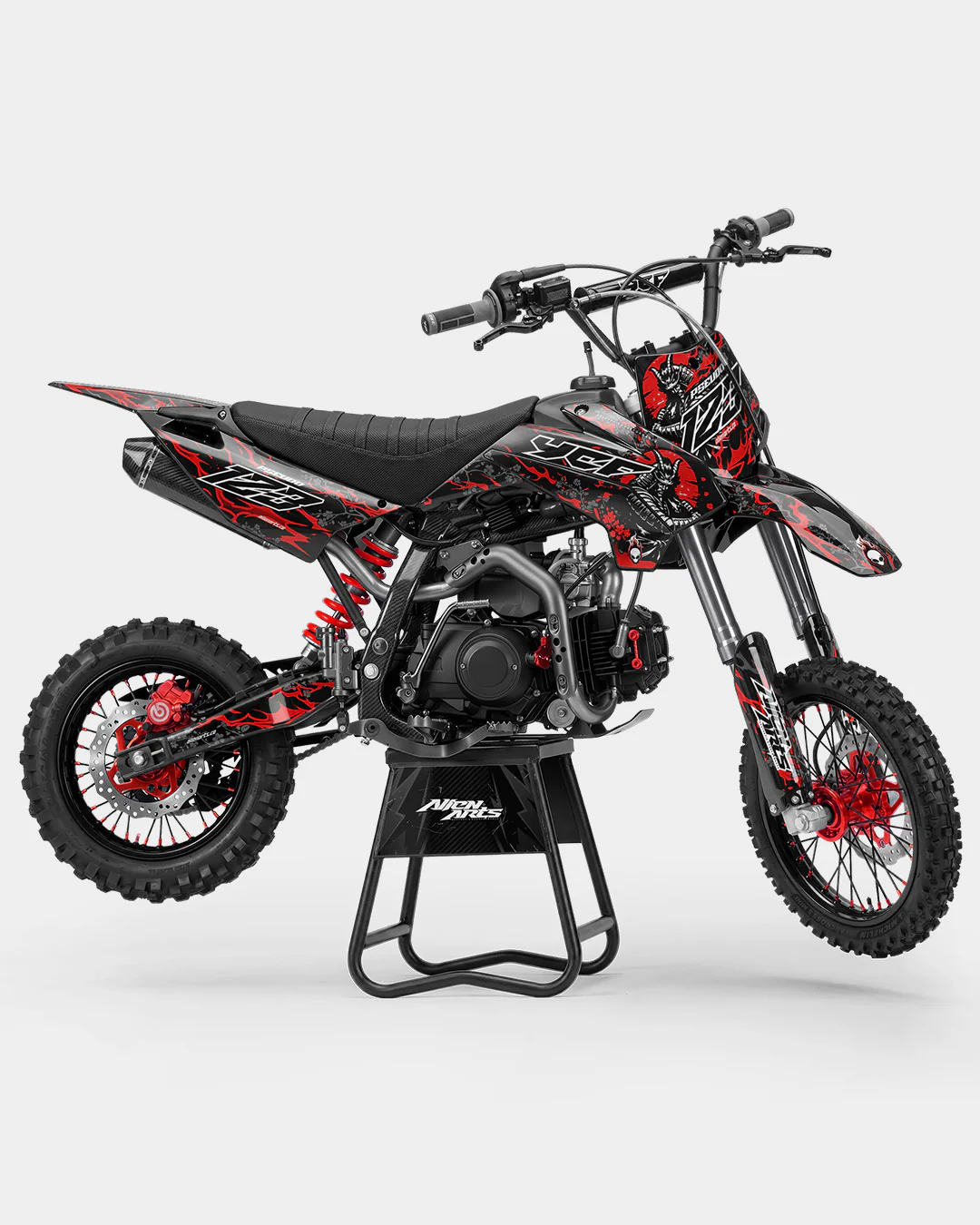 SENKA - Kit Déco Dirt Bike Semi-Personnalisable - Rouge