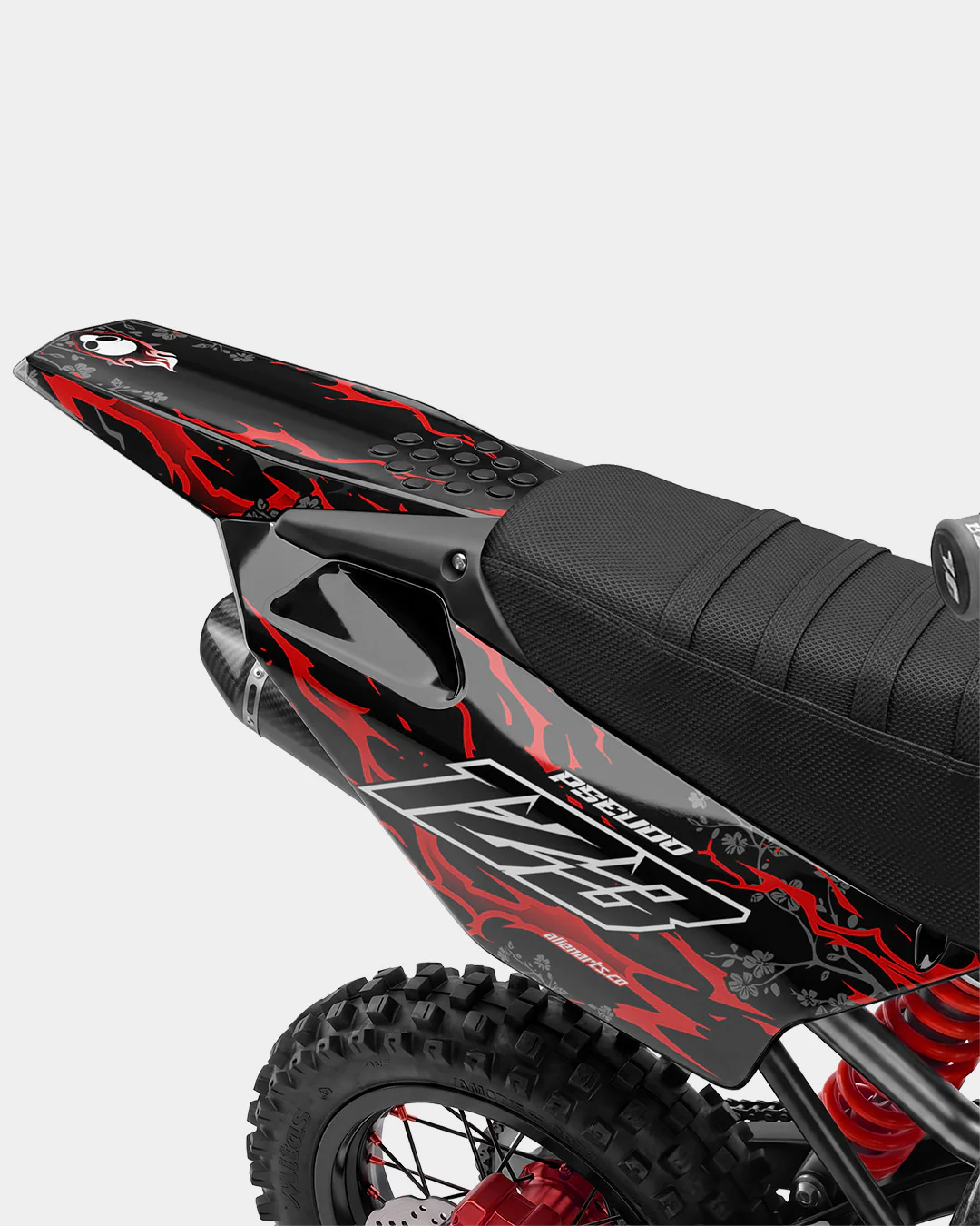 SENKA - Kit Déco Dirt Bike Semi-Personnalisable - Rouge - Image 3
