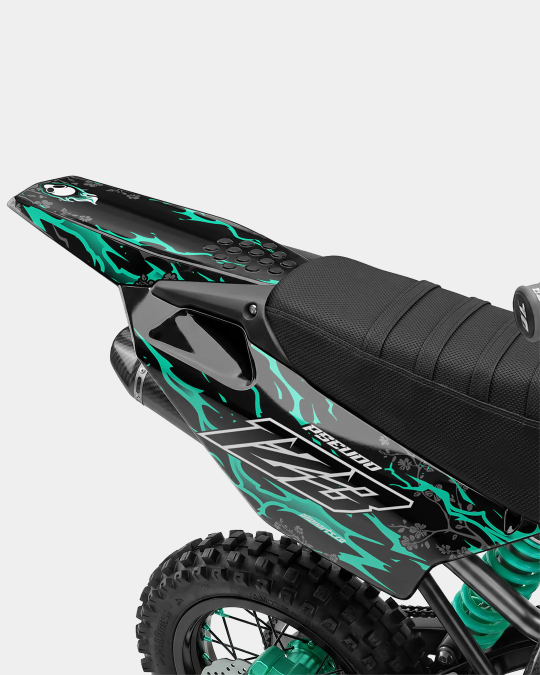 SENKA - Kit Déco Dirt Bike Semi-Personnalisable - Turquoise - Image 3