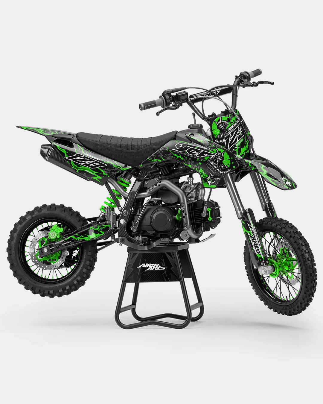 SENKA - Kit Déco Dirt Bike Semi-Personnalisable - Vert