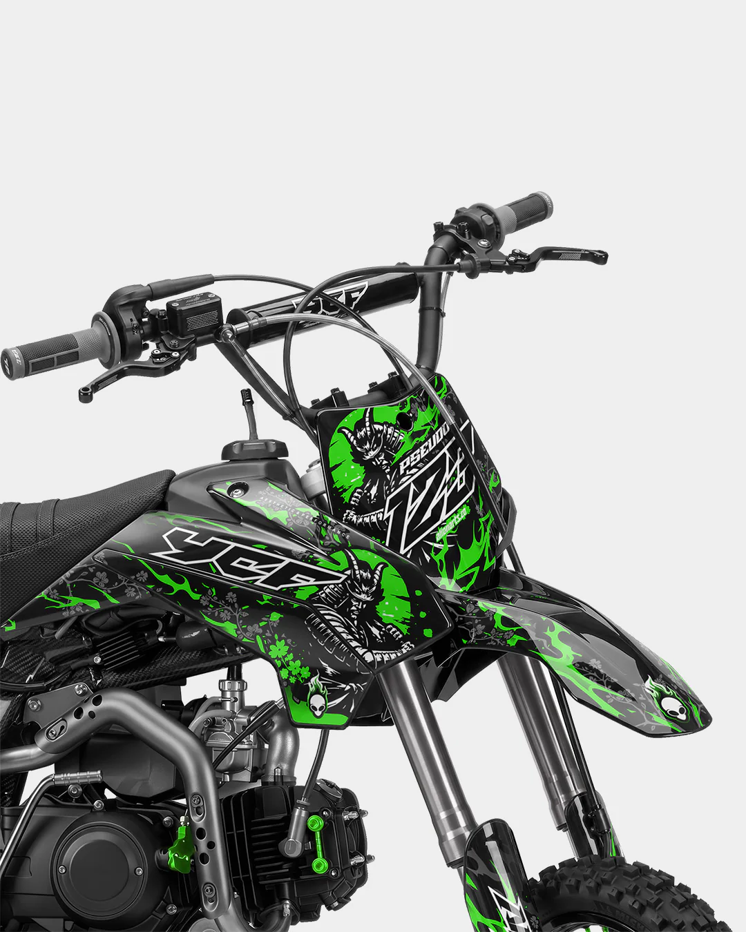 SENKA - Kit Déco Dirt Bike Semi-Personnalisable - Vert - Image 2