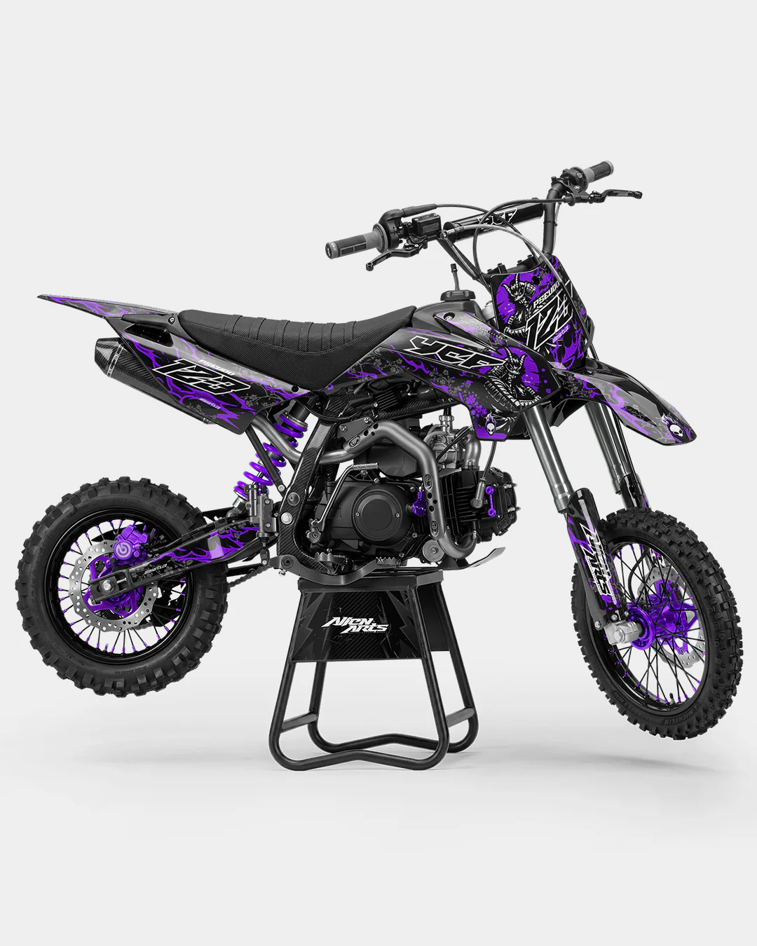SENKA - Kit Déco Dirt Bike Semi-Personnalisable - Violet