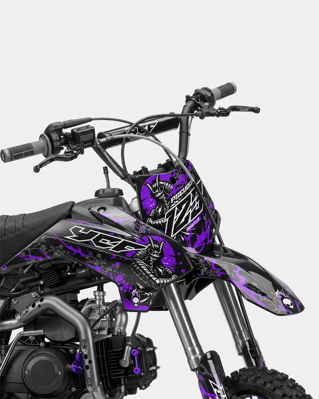 SENKA - Kit Déco Dirt Bike Semi-Personnalisable - Violet - Image 2