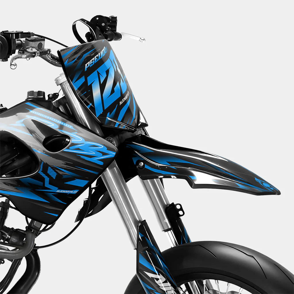 VAGUE - Kit deco DERBI 50cc - Bleu - Image 2