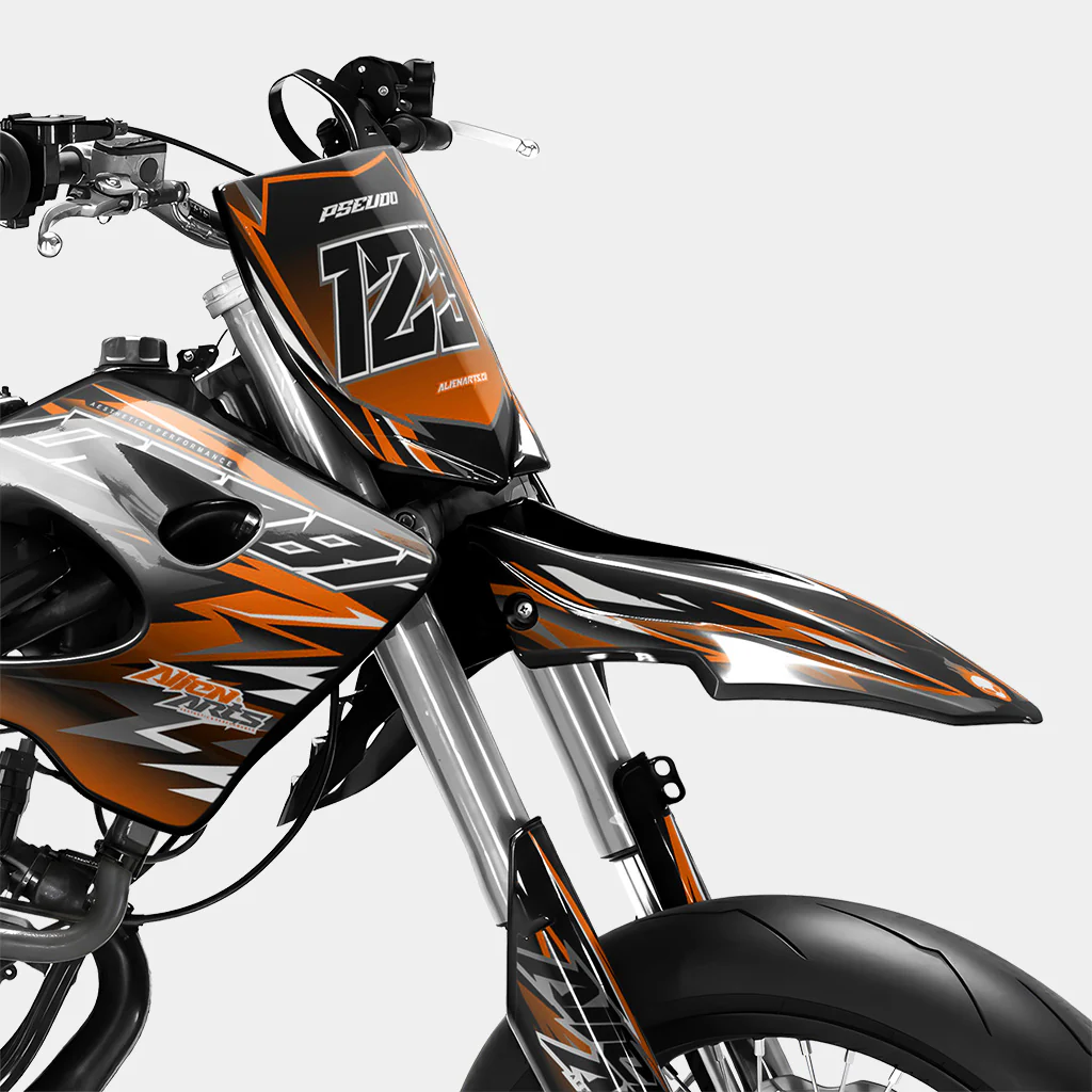 SENSO - Kit deco DERBI 50cc - Orange - Image 2